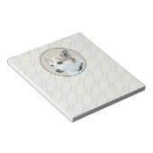 Norwegische Lundehund-Malerei - Originale Hundekun Notizblock (angewinkelt)