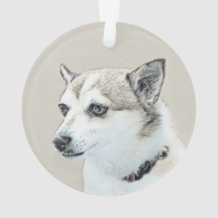 Norwegische Lundehund-Malerei - Originale Hundekun Ornament