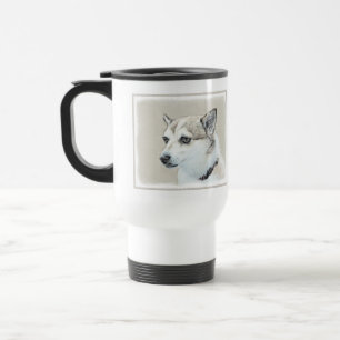 Norwegische Lundehund-Malerei - Originale Hundekun Reisebecher