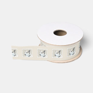 Norwegische Lundehund-Malerei - Originale Hundekun Ripsband
