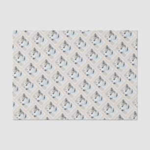 Norwegische Lundehund-Malerei - Originale Hundekun Seidenpapier