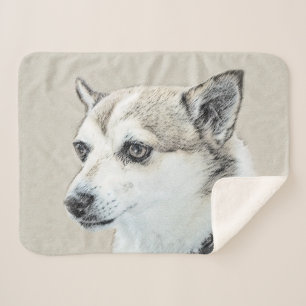 Norwegische Lundehund-Malerei - Originale Hundekun Sherpadecke