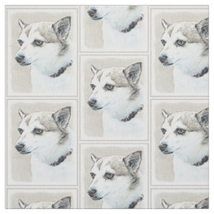 Norwegische Lundehund-Malerei - Originale Hundekun Stoff