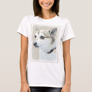 Norwegische Lundehund-Malerei - Originale Hundekun T-Shirt