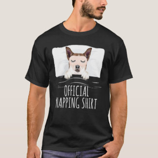 Norwegische Lundehund Sleep Mask Offiziell Napping T-Shirt