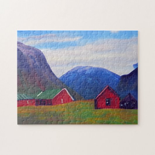 Norwegische Malkunst Puzzle (Horizontal)