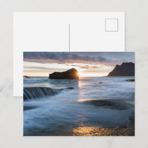 Norwegische Mitternachtssonne Postkarte