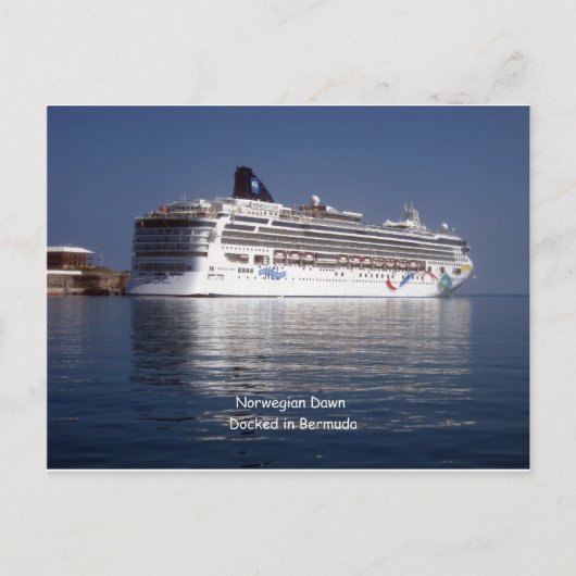 Norwegische Morgendämmerung in Bermuda Postkarte (Vorderseite)