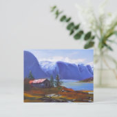 Norwegische Naturkunst Postkarte (Stehend Vorderseite)