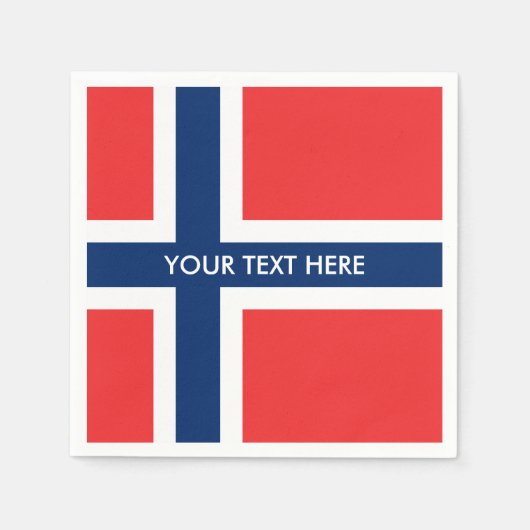 Norwegische Party-Servietten unter norwegischer Fl Serviette (Vorderseite)