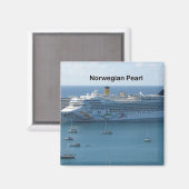 Norwegische Perle Magnet (Vorderseite/Rückseite)