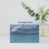 Norwegische Perle Postkarte (Stehend Vorderseite)