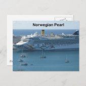 Norwegische Perle Postkarte (Vorne/Hinten)