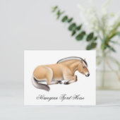 Norwegische Pferdepiste Postkarte (Stehend Vorderseite)