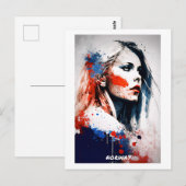 Norwegische Postkarte - Portrait - Welt der Frauen (Vorne/Hinten)