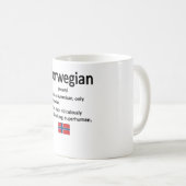 Norwegische Roots Norwegen Flagge Norwegisches Erb Kaffeetasse (VorderseiteRechts)