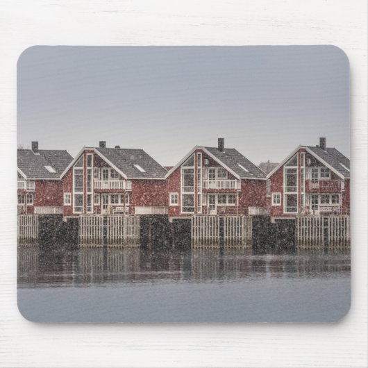 Norwegische Rote Kabinen Mousepad (Vorne)