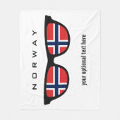 Norwegische Schattendecke Fleecedecke (Vorderseite)