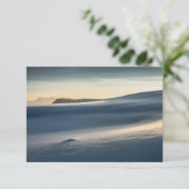 Norwegische Schneelandschaftsfotokarte (Stehend Vorderseite)