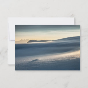 Norwegische Schneelandschaftsfotokarte