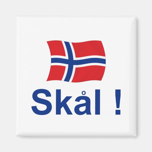 Norwegische Skale! (Prost) Magnet (Vorne)
