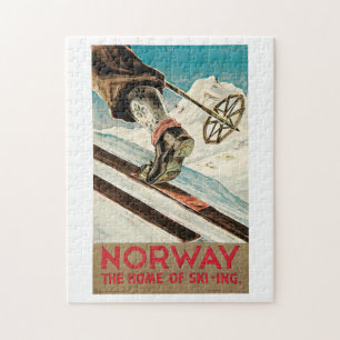 Norwegische Skisportwanderung Puzzle