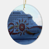 Norwegische Sonne Keramik Ornament (Links)