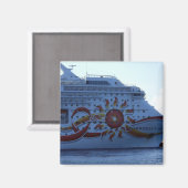 Norwegische Sonne Magnet (Vorderseite/Rückseite)