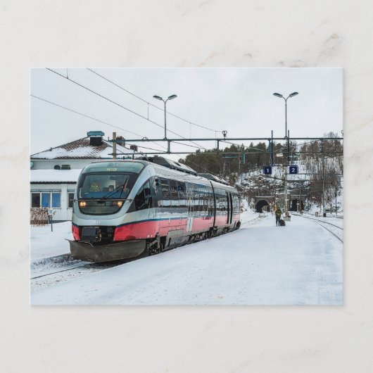 Norwegische Staat Railways BM 93 auf Dombås 2016 Postkarte (Vorderseite)