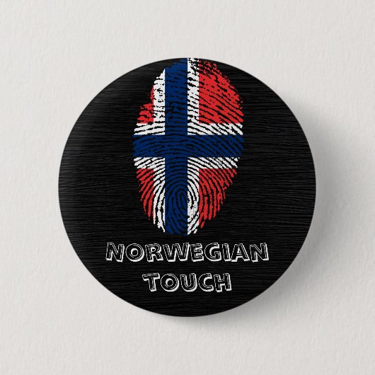 Norwegische Touchfingerabdruckflagge Button (Vorderseite)