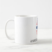 Norwegische Touchfingerabdruckflagge Kaffeetasse (Links)