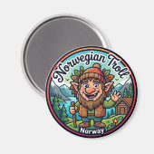 Norwegische Troll-Folklore Norwegen Magnet (Vorderseite/Rückseite)