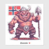 Norwegische Trolle Aufkleber (Blatt)