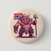 Norwegische Trolle Button (Vorderseite)