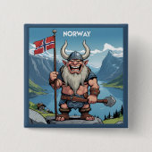 Norwegische Trolle Button (Vorderseite)