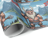 Norwegische Trolle Geschenkpapier (Rolleneckpunkt)