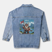 Norwegische Trolle Jeansjacke (Rückseite)