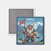 Norwegische Trolle Magnet (Vorderseite/Rückseite)