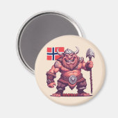 Norwegische Trolle Magnet (Vorderseite/Rückseite)