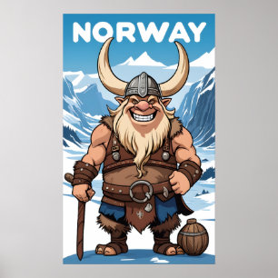 Norwegische Trolle Poster