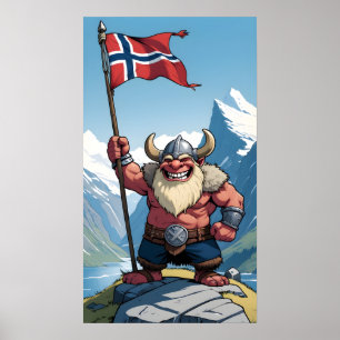 Norwegische Trolle Poster