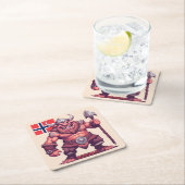 Norwegische Trolle Rechteckiger Pappuntersetzer (Vor Ort)