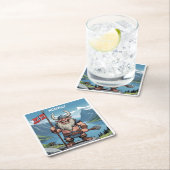 Norwegische Trolle Rechteckiger Pappuntersetzer (Vor Ort)