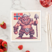 Norwegische Trolle Serviette (Beispiel)