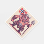 Norwegische Trolle Serviette (Ecke)