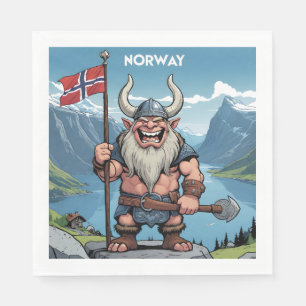 Norwegische Trolle Serviette