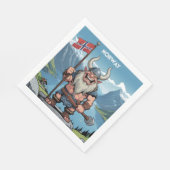 Norwegische Trolle Serviette (Ecke)