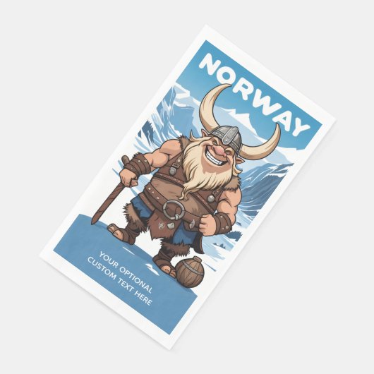 Norwegische Trolle Serviette (Ecke)