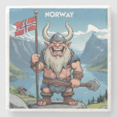 Norwegische Trolle Steinuntersetzer (Vorderseite)