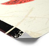 Norwegische Vintage-Reiseplakatlandschaft Poster (Ecke)